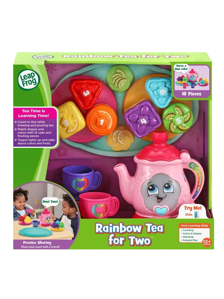 Светящийся чайник с аксессуарами для чаепития Rainbow Tea For Two VTech — изображение 2 из 4, мульти