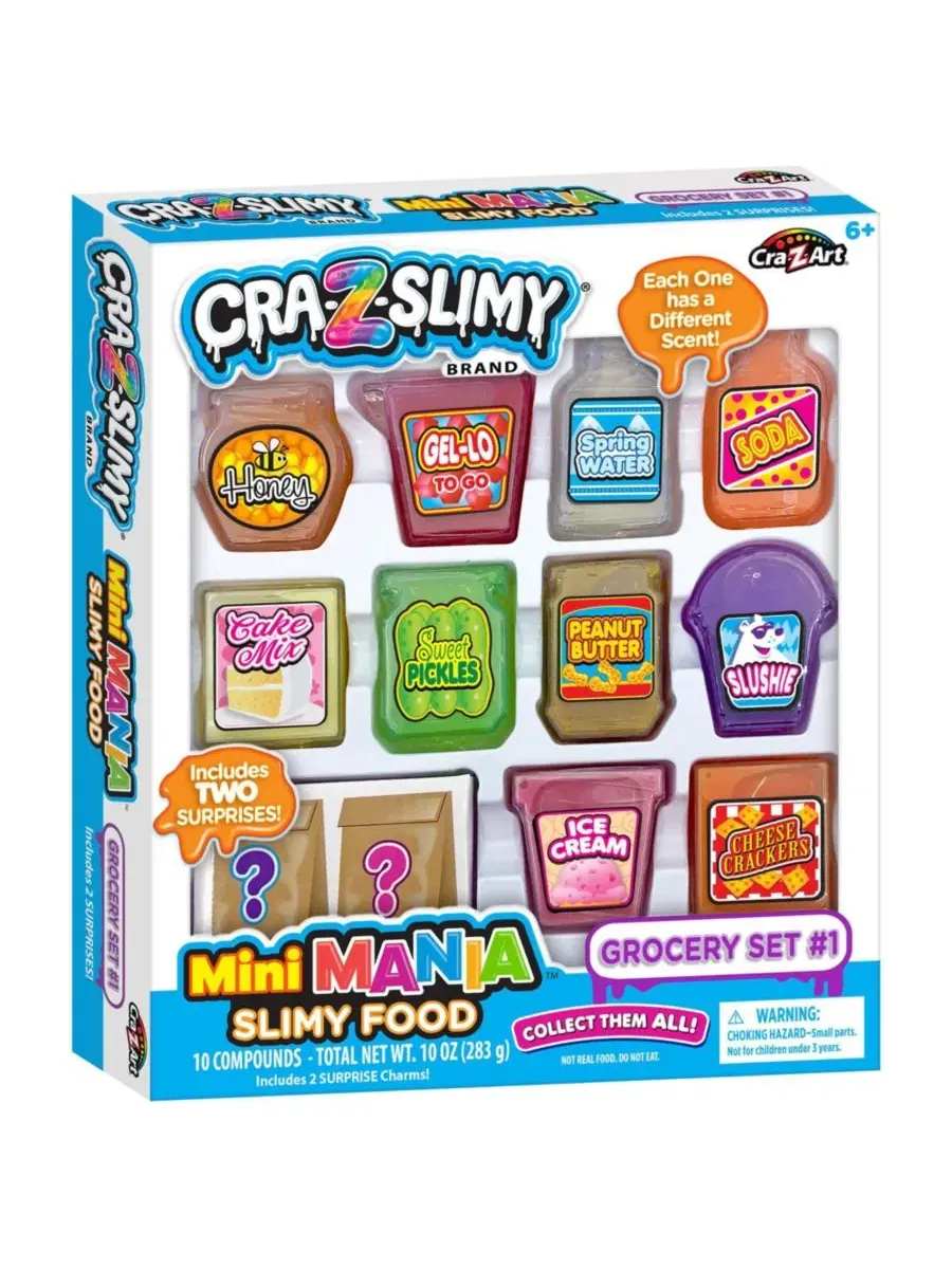 Cra-Z-Slimy: Мини-мания, слизистая еда: продуктовый набор №1 Cra-Z-Art