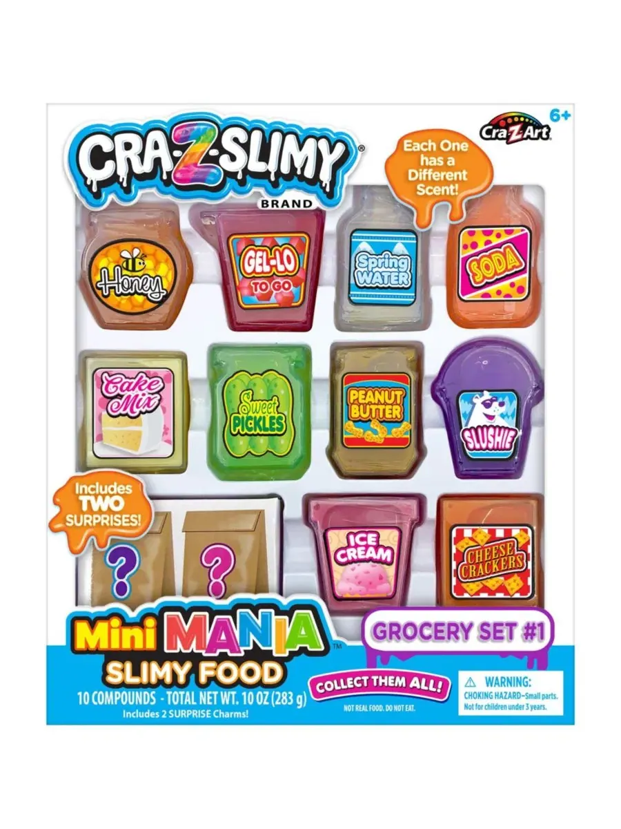 Cra-Z-Slimy: Мини-мания, слизистая еда: продуктовый набор №1 Cra-Z-Art — изображение 7 из 8, нет цвета