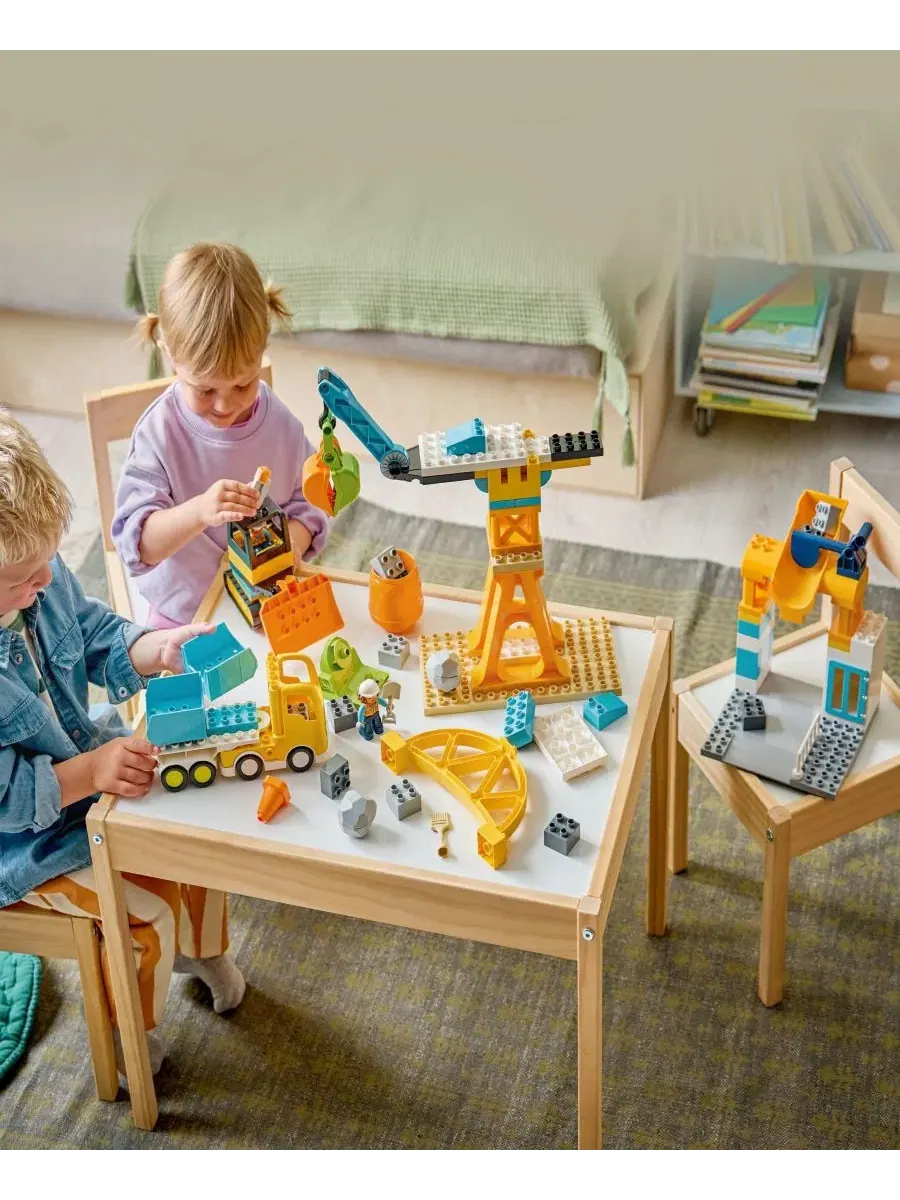 Игровой набор DUPLO Town 3 в 1: строительная площадка и транспортные средства, 84 детали Lego — изображение 2 из 6, нет цвета