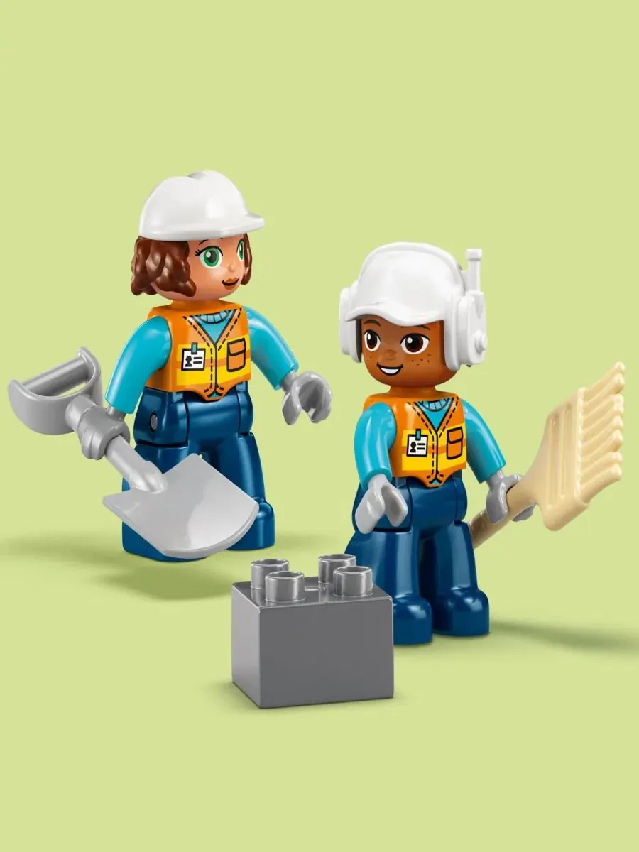 Игровой набор DUPLO Town 3 в 1: строительная площадка и транспортные средства, 84 детали Lego — изображение 6 из 6, нет цвета
