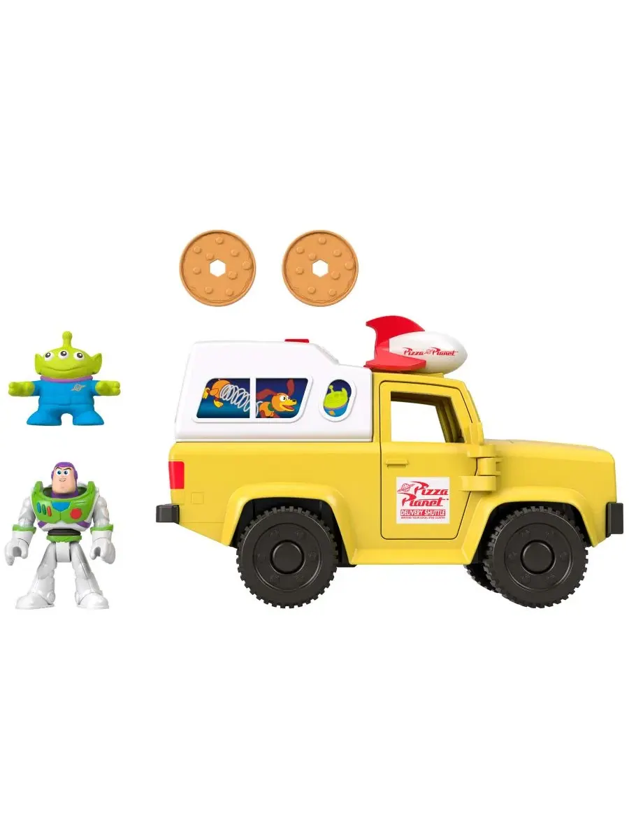 Грузовик Pizza Planet из мультфильма Disney и Pixar «История игрушек» с фигурками Базза Лайтйера и — изображение 5 из 6