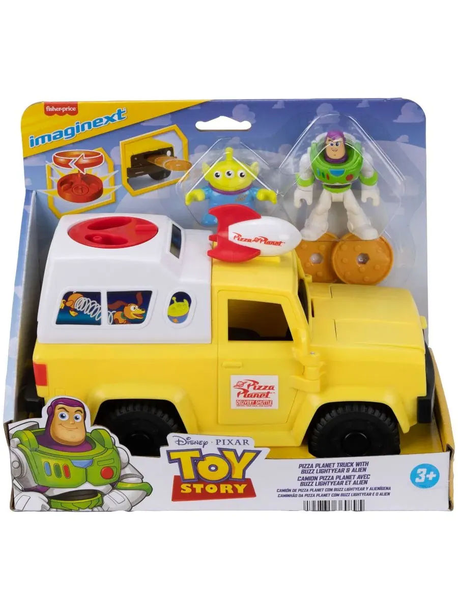 Грузовик Pizza Planet из мультфильма Disney и Pixar «История игрушек» с фигурками Базза Лайтйера и — изображение 6 из 6