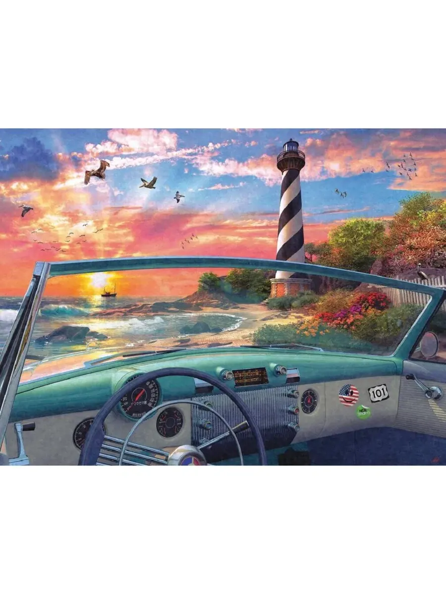 Пазл Cape Hatteras Drive из 500 деталей для взрослых Sunsout — изображение 2 из 5, нет цвета