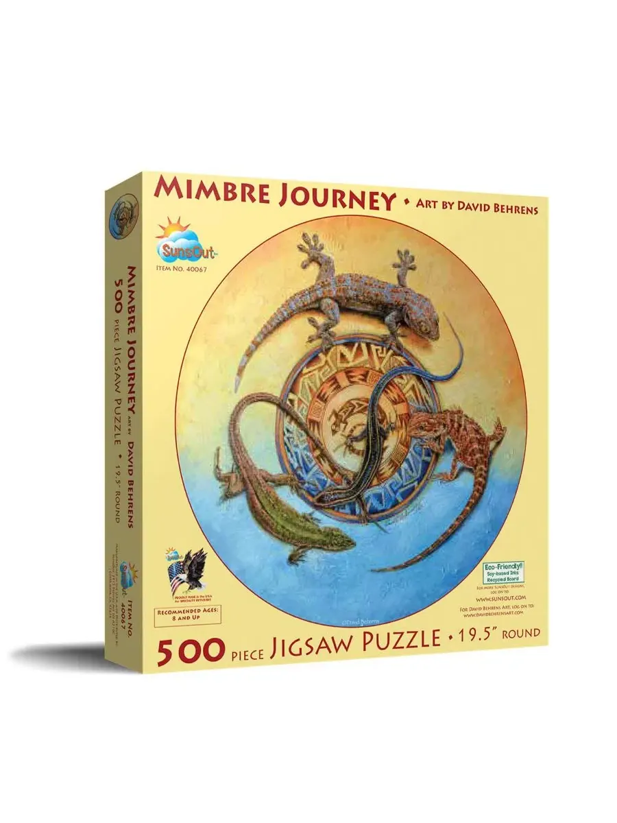 Пазл Mimbre Journey из 500 деталей, круглый, для взрослых Sunsout