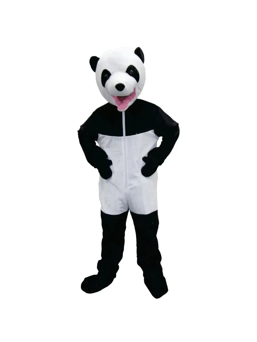 Костюм панды с комбинезоном и маской Giant Panda Jumpsuit and Head Mask Mascot Dress Up America