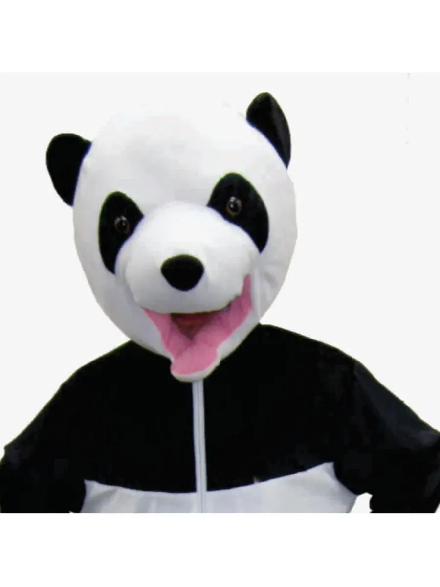 Костюм панды с комбинезоном и маской Giant Panda Jumpsuit and Head Mask Mascot Dress Up America — изображение 2 из 3