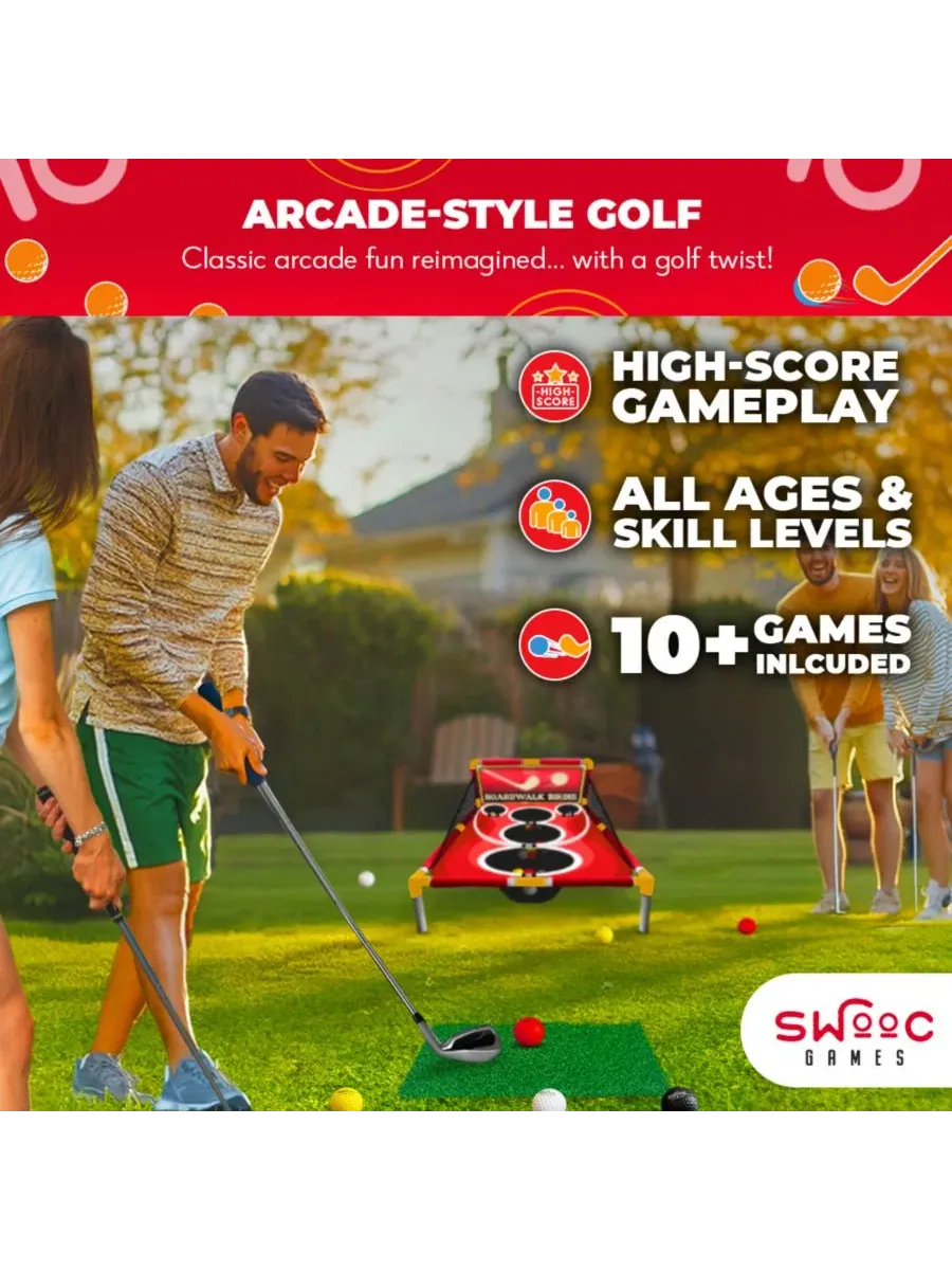 Аркадная игра в гольф Boardwalk Birdie SWOOC — изображение 2 из 6, красный