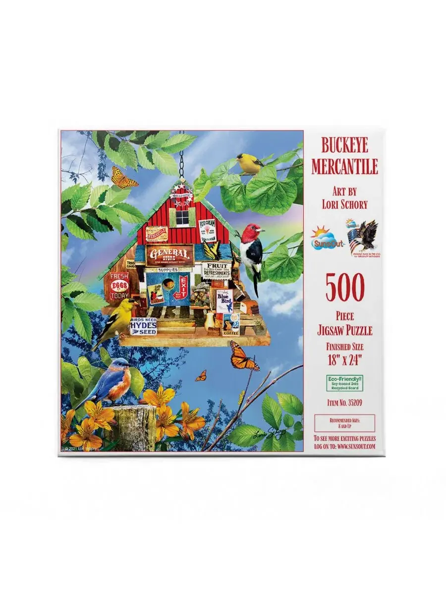 Пазл Buckeye Mercantile из 500 деталей для взрослых Sunsout — изображение 3 из 5, нет цвета