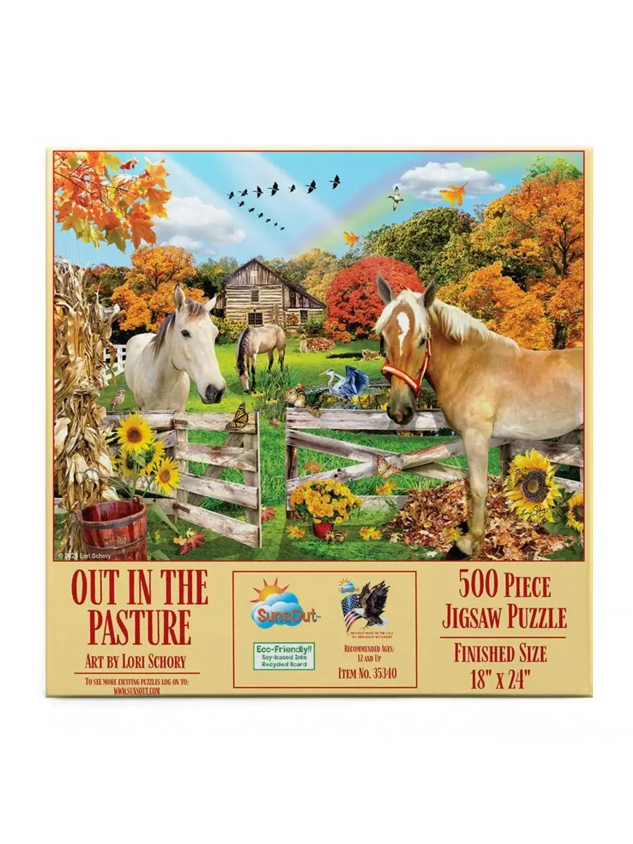 Пазл из 500 деталей «Out in the Pasture» SunsOut — изображение 2 из 5, нет цвета