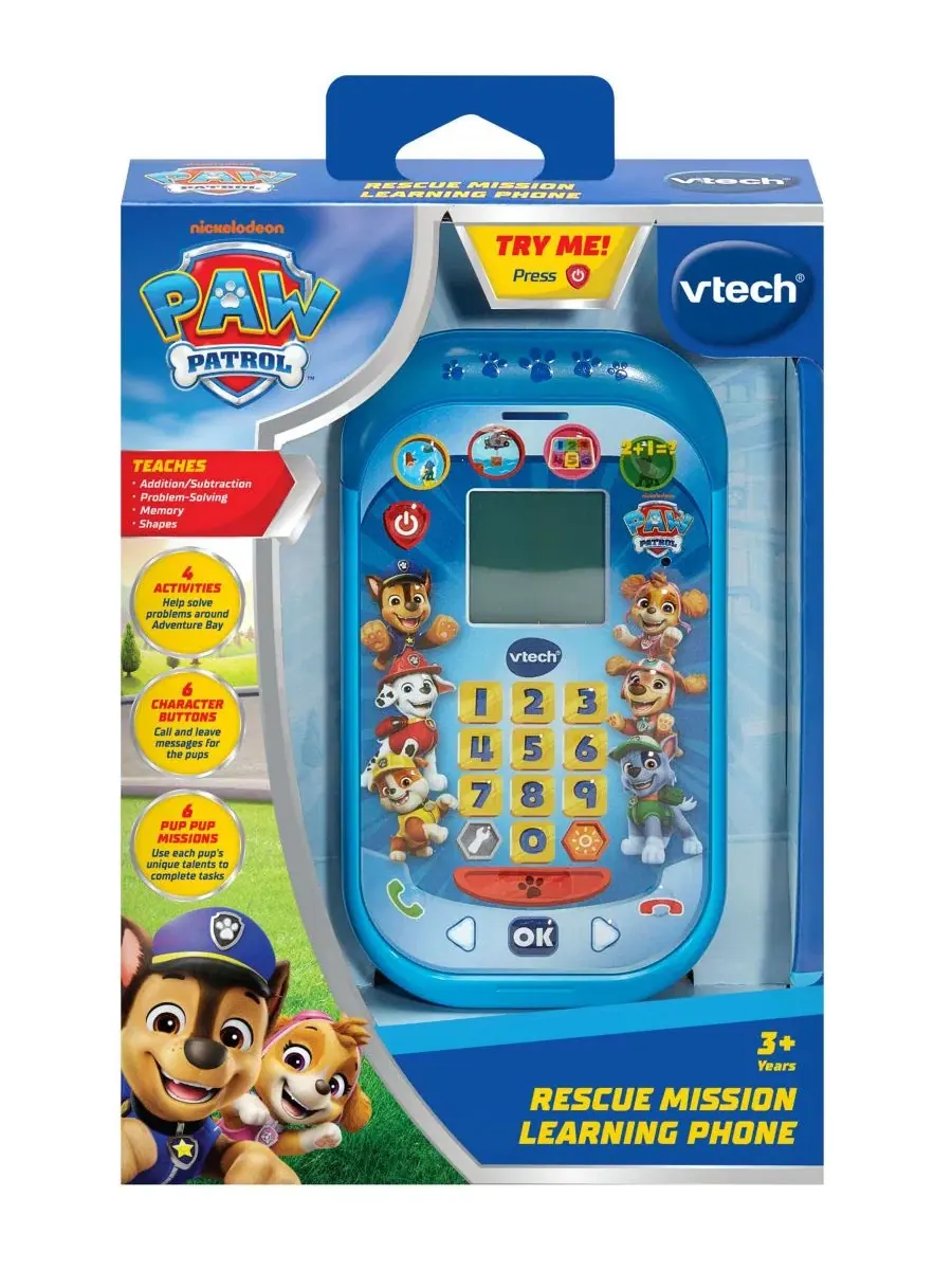 Обучающий телефон Paw Patrol Rescue Mission Learning Phone Paw Patrol — изображение 4 из 4, нет цвета