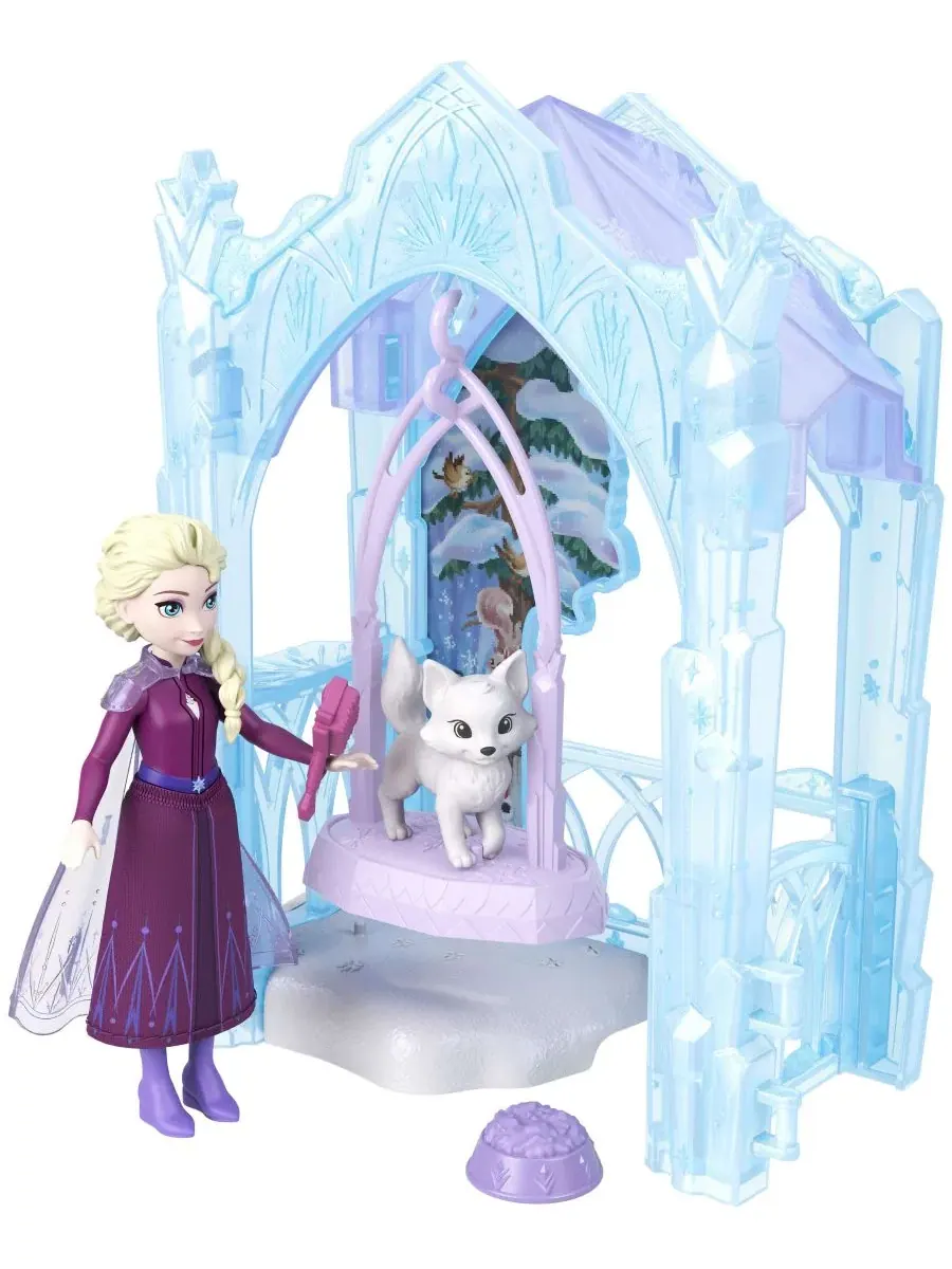 Игровой набор Disney "Холодное сердце": маленькая кукла Эльза и ледяное убежище для животных Disney