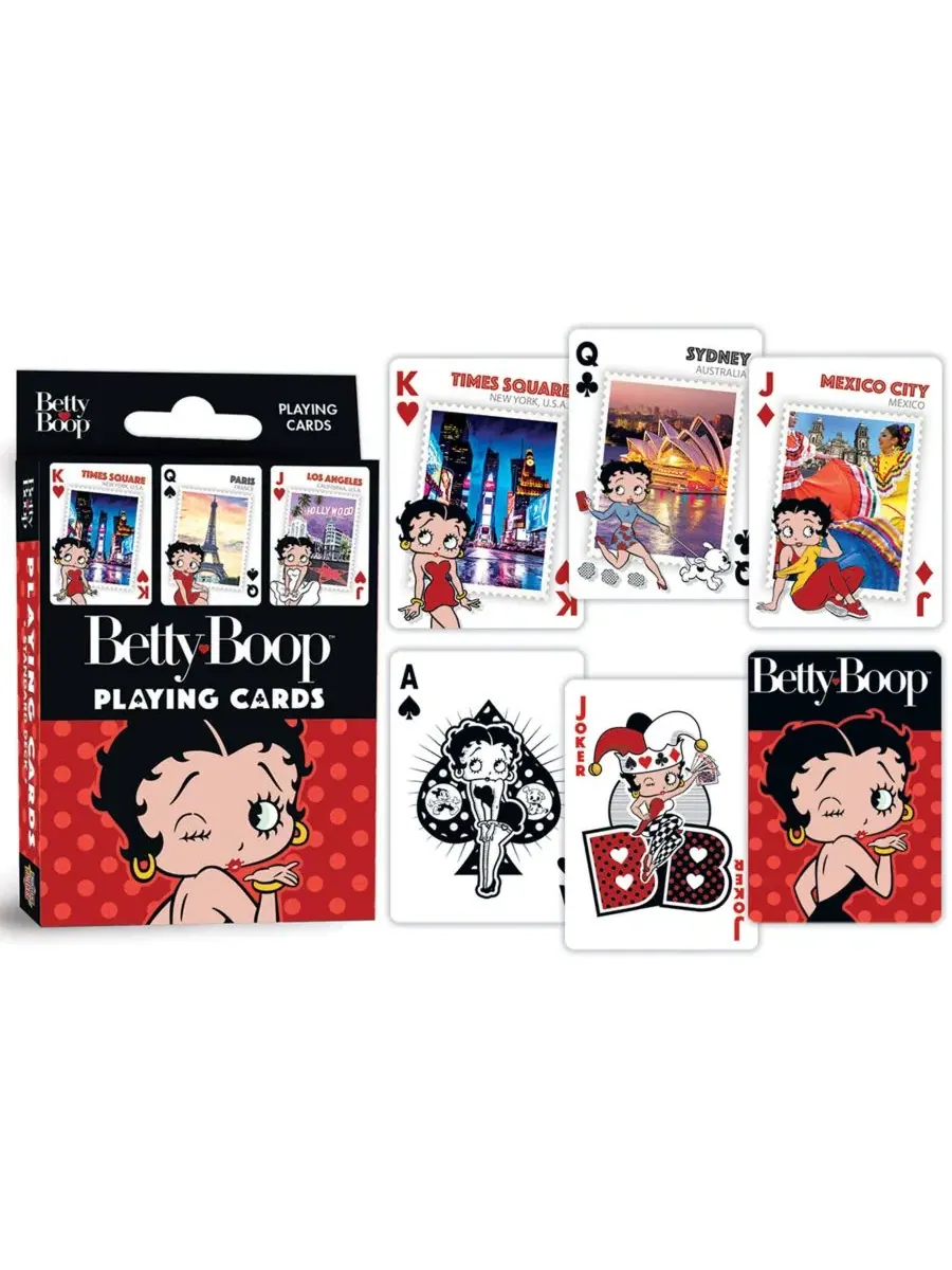 Игральные карты MasterPieces BettyBoop - колода из 54 карт для взрослых Masterpieces Puzzles — изображение 2 из 3, мульти