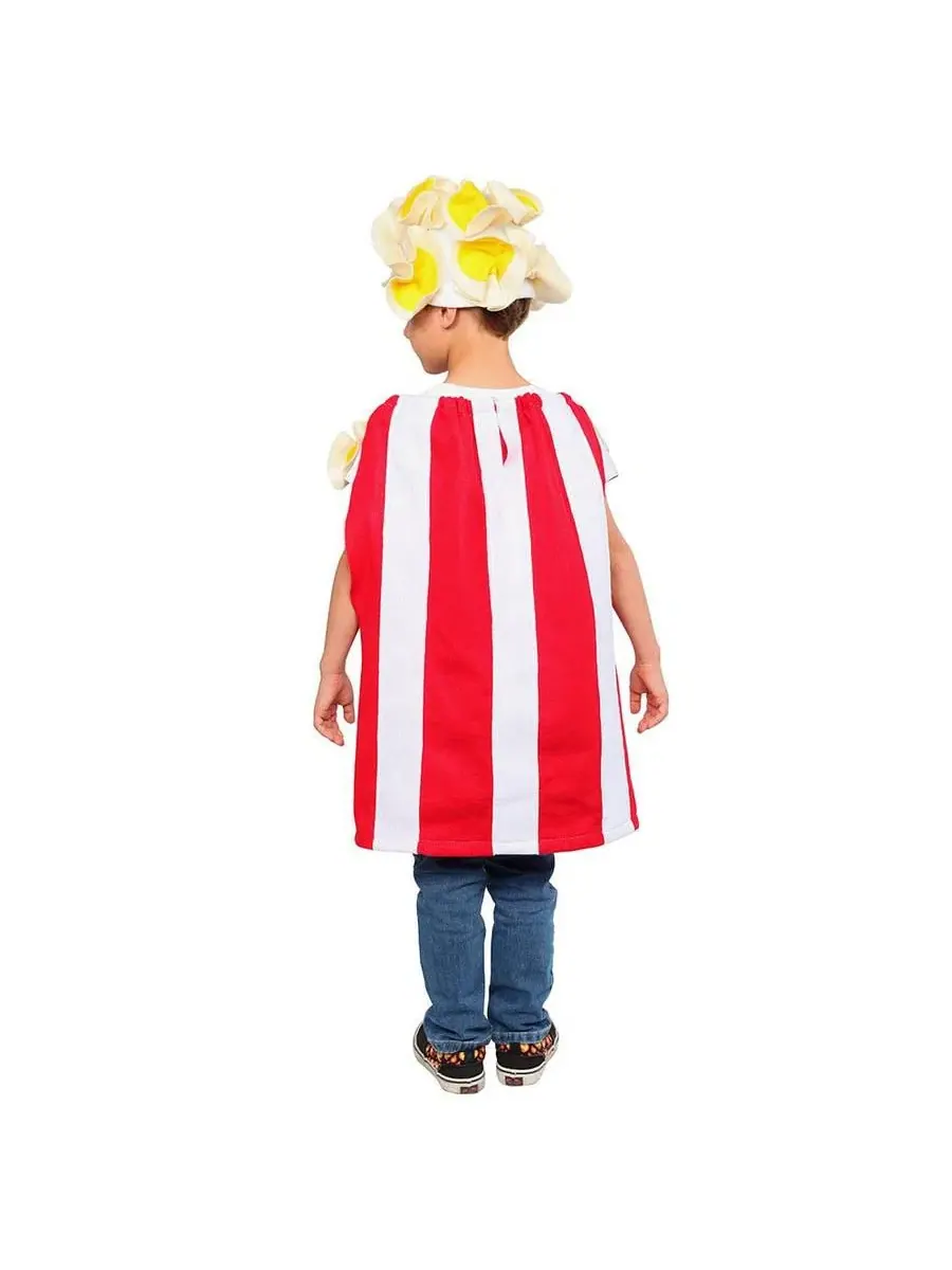 Костюм Попкорн с туникой и шапкой, Popcorn Tunic & Hat Dress Up America — изображение 2 из 4, красный