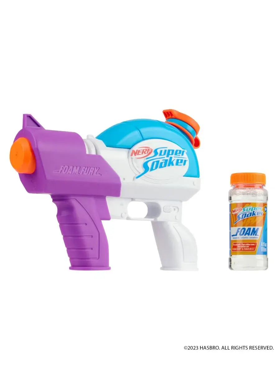 Водяной пистолет Super Soaker Foam Fury Blaster от WowWee Nerf — изображение 2 из 5, мульти