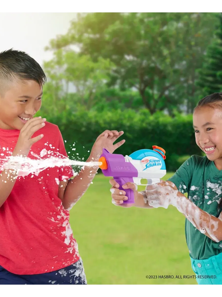 Водяной пистолет Super Soaker Foam Fury Blaster от WowWee Nerf — изображение 5 из 5, мульти
