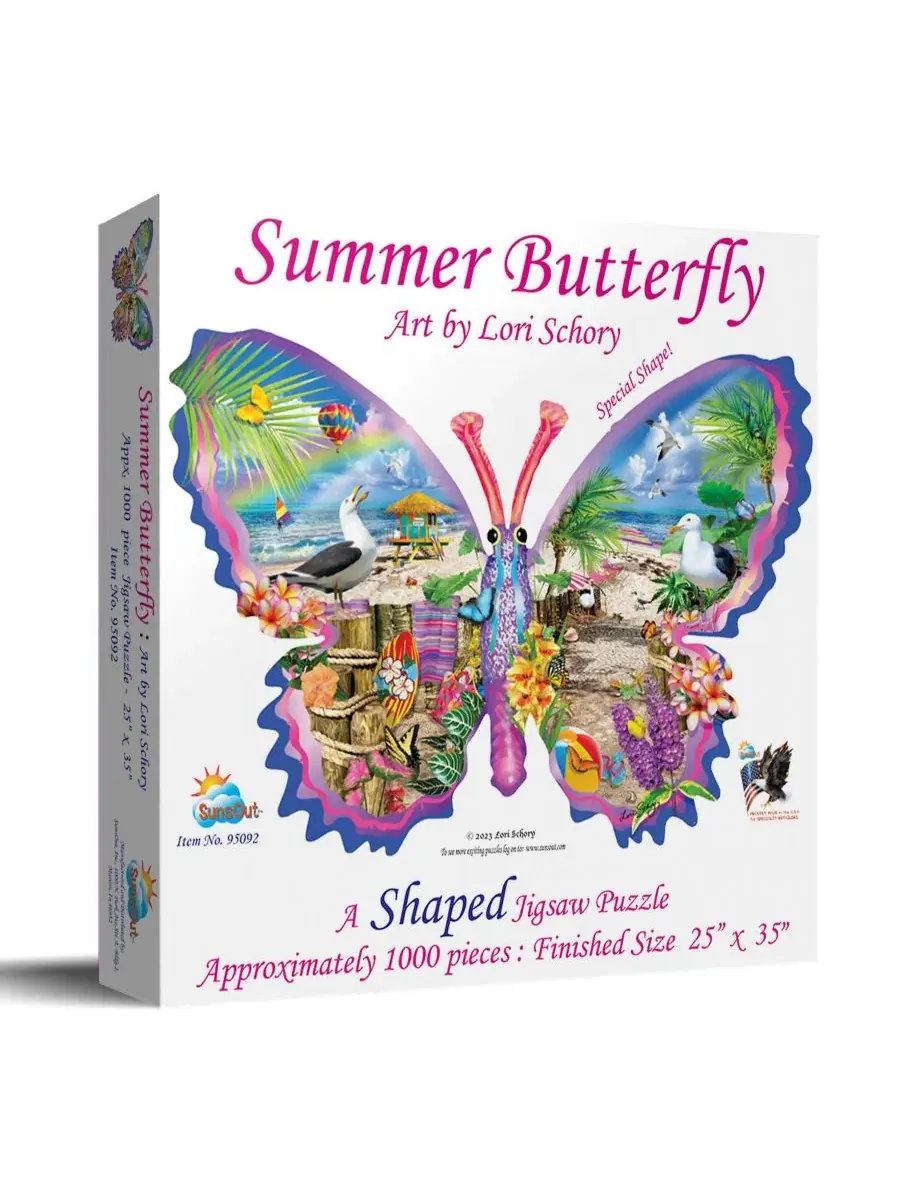 Пазл-головоломка Summer Butterfly, 1000 элементов SunsOut