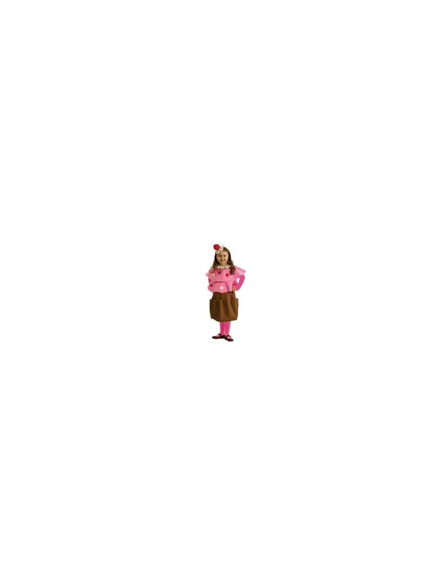Костюм капкейка с ободком клубника, модель Creamy Cupcake Dress Up America — изображение 2 из 2, розовый