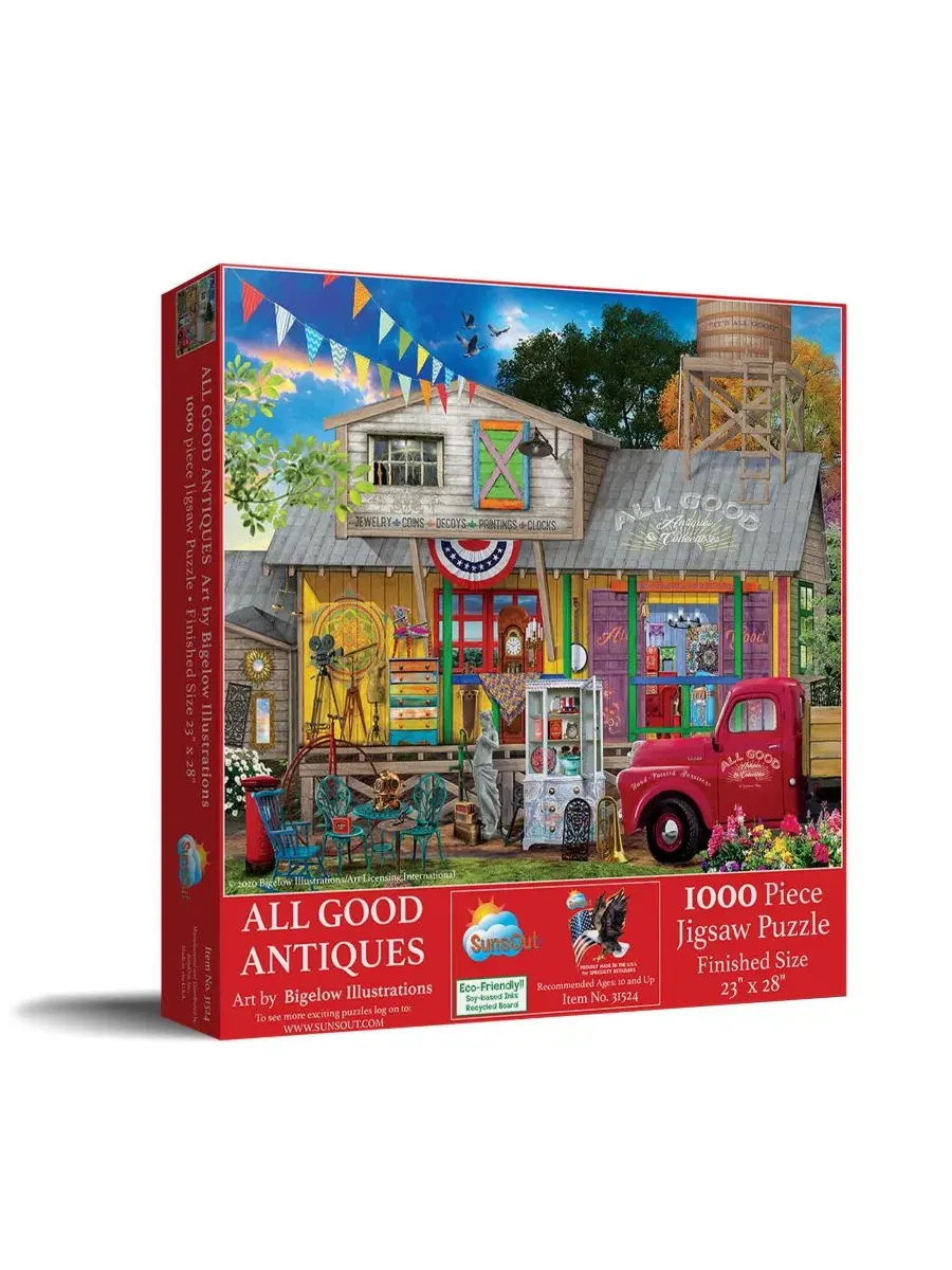 Пазл 1000 деталей All Good Antiques SunsOut, 58x71 см
