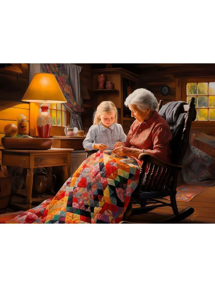 Пазл 1000 элементов «Grandmother's Love» SunsOut, 51x69 см — изображение 3 из 5, нет цвета