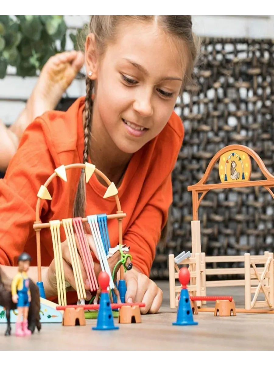 Игровой набор «Тренировка пони на ферме» Schleich — изображение 6 из 9, мульти
