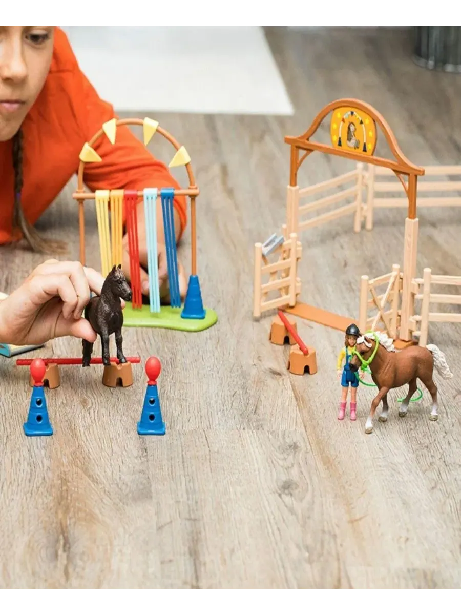 Игровой набор «Тренировка пони на ферме» Schleich — изображение 9 из 9, мульти