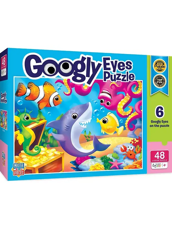 Глаза-Игрушки - пазл из 48 деталей «Маленькая акула и её друзья» Masterpieces Puzzles