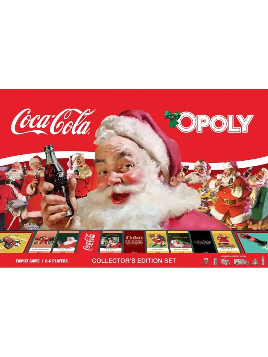 Настольная игра Coca-Cola Holiday Opoly MasterPieces Puzzles