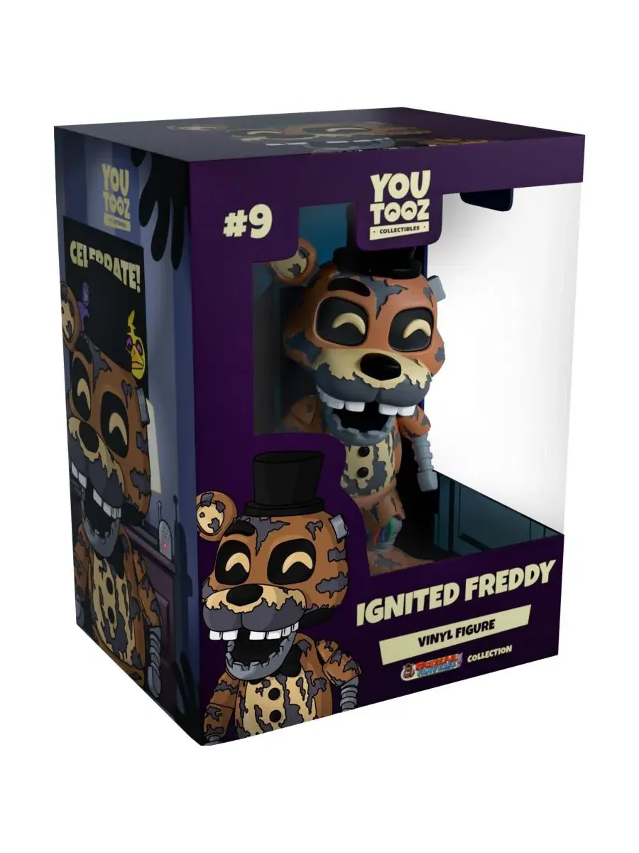 Коллекция Five Nights at Freddy's - Виниловая фигурка Ignited Freddy №9 Youtooz