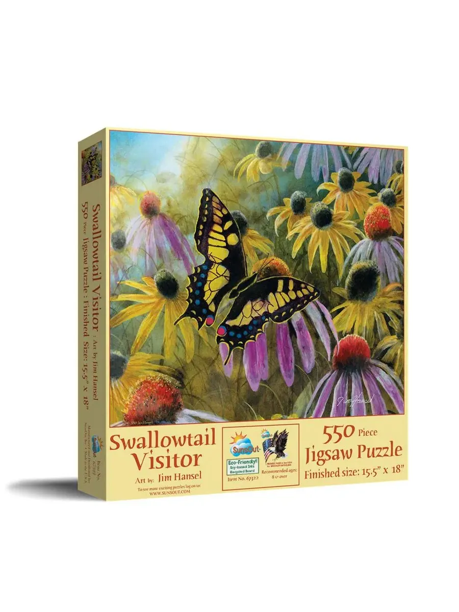 Пазл Swallowtail Vistor из 550 деталей для взрослых Sunsout
