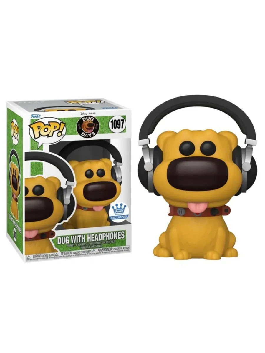 Фигурка Disney Dug Days POP, Даг в наушниках Funko