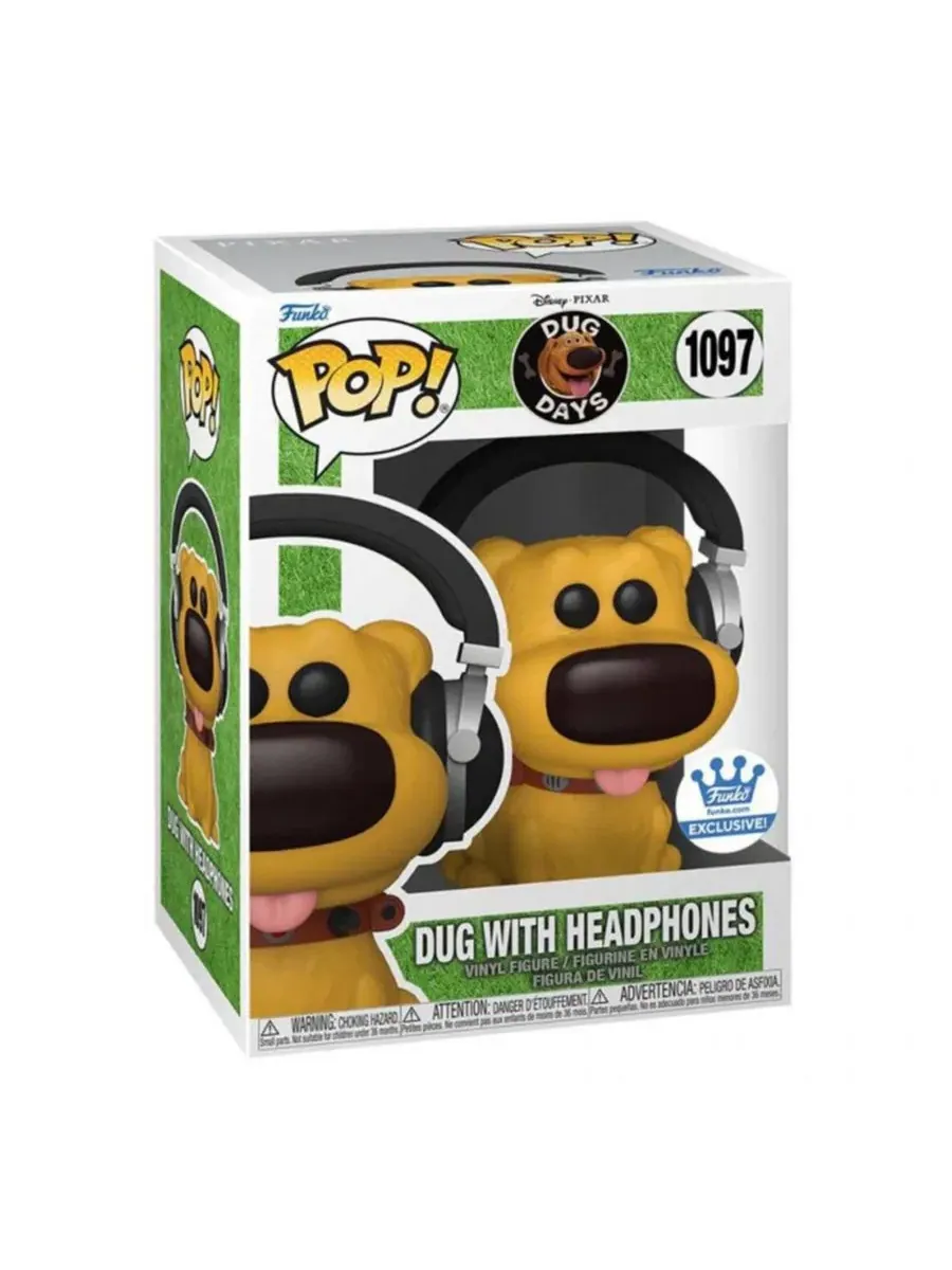 Фигурка Disney Dug Days POP, Даг в наушниках Funko — изображение 3 из 3, нет цвета