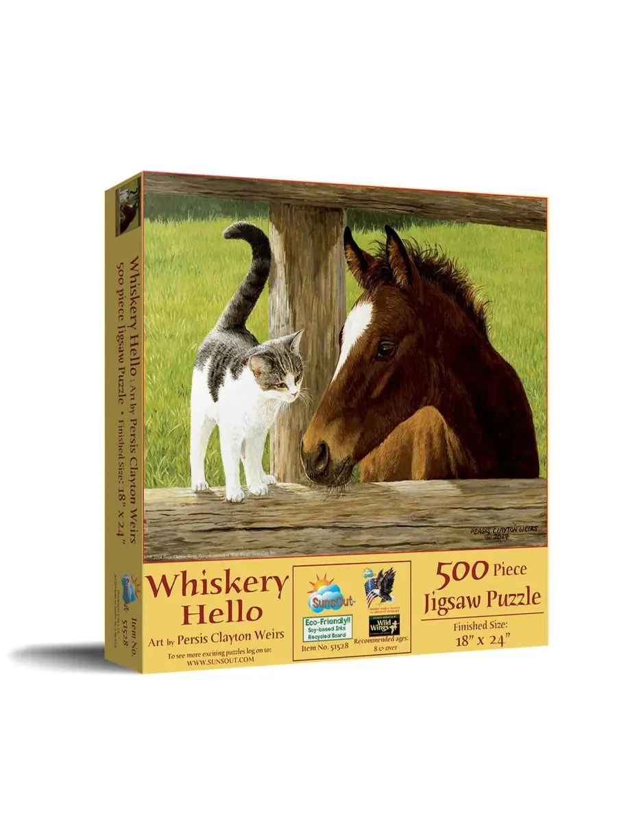 Пазл Whiskery Hello из 500 деталей для взрослых Sunsout