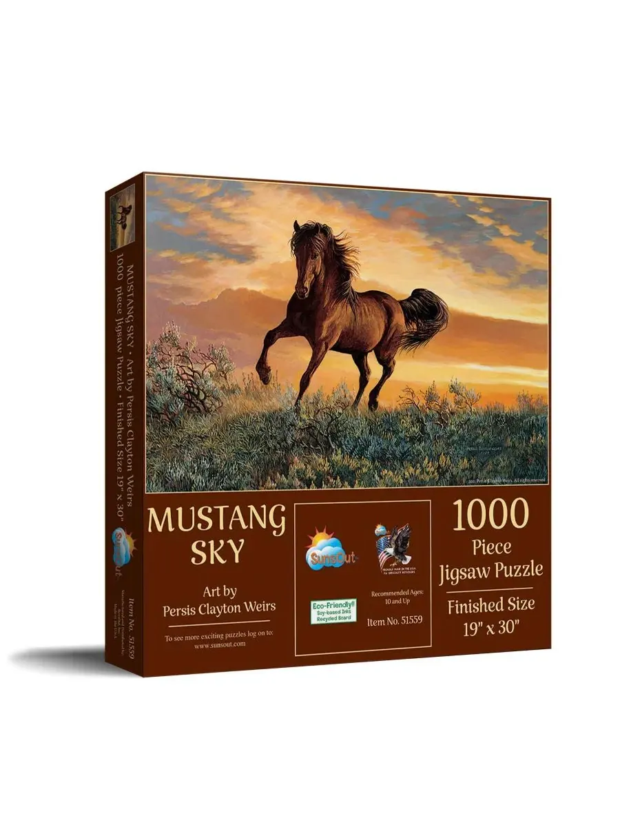 Пазл Mustang Sky из 1000 деталей для взрослых Sunsout