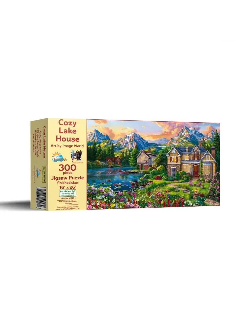 Пазл 300 деталей Cozy Lake House SunsOut
