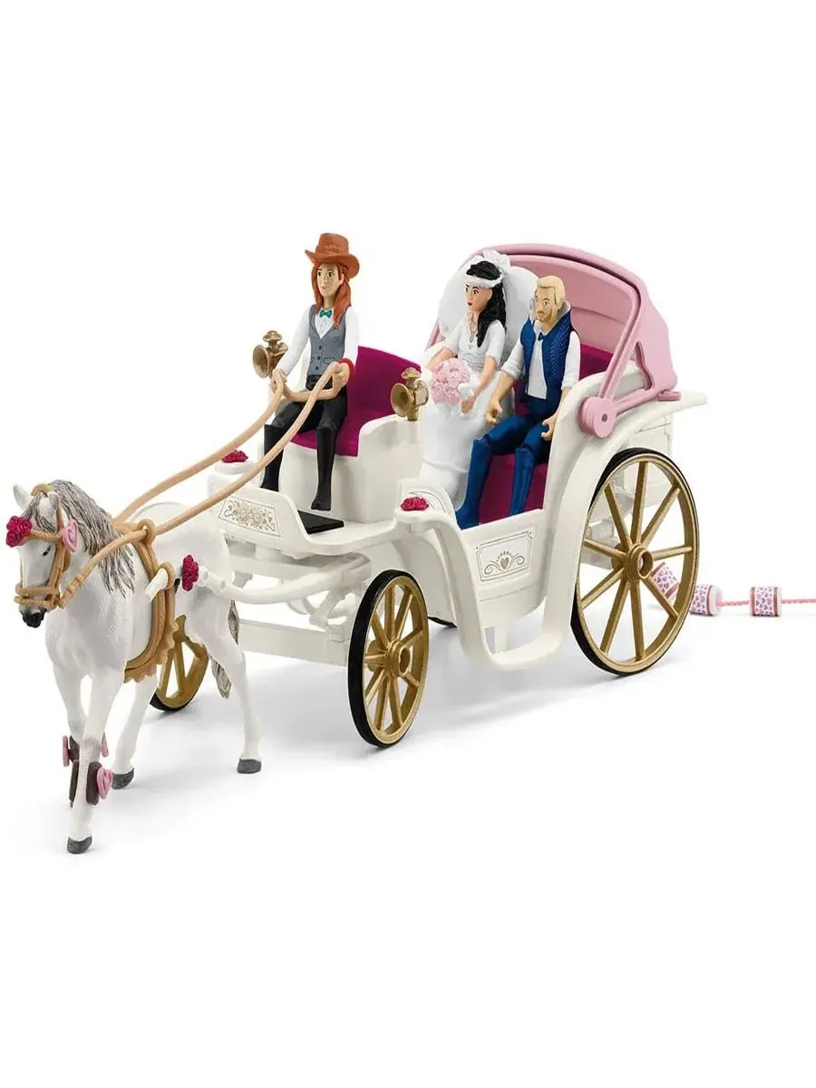Игровой набор «Свадебная карета конного клуба» Schleich — изображение 2 из 9, мульти
