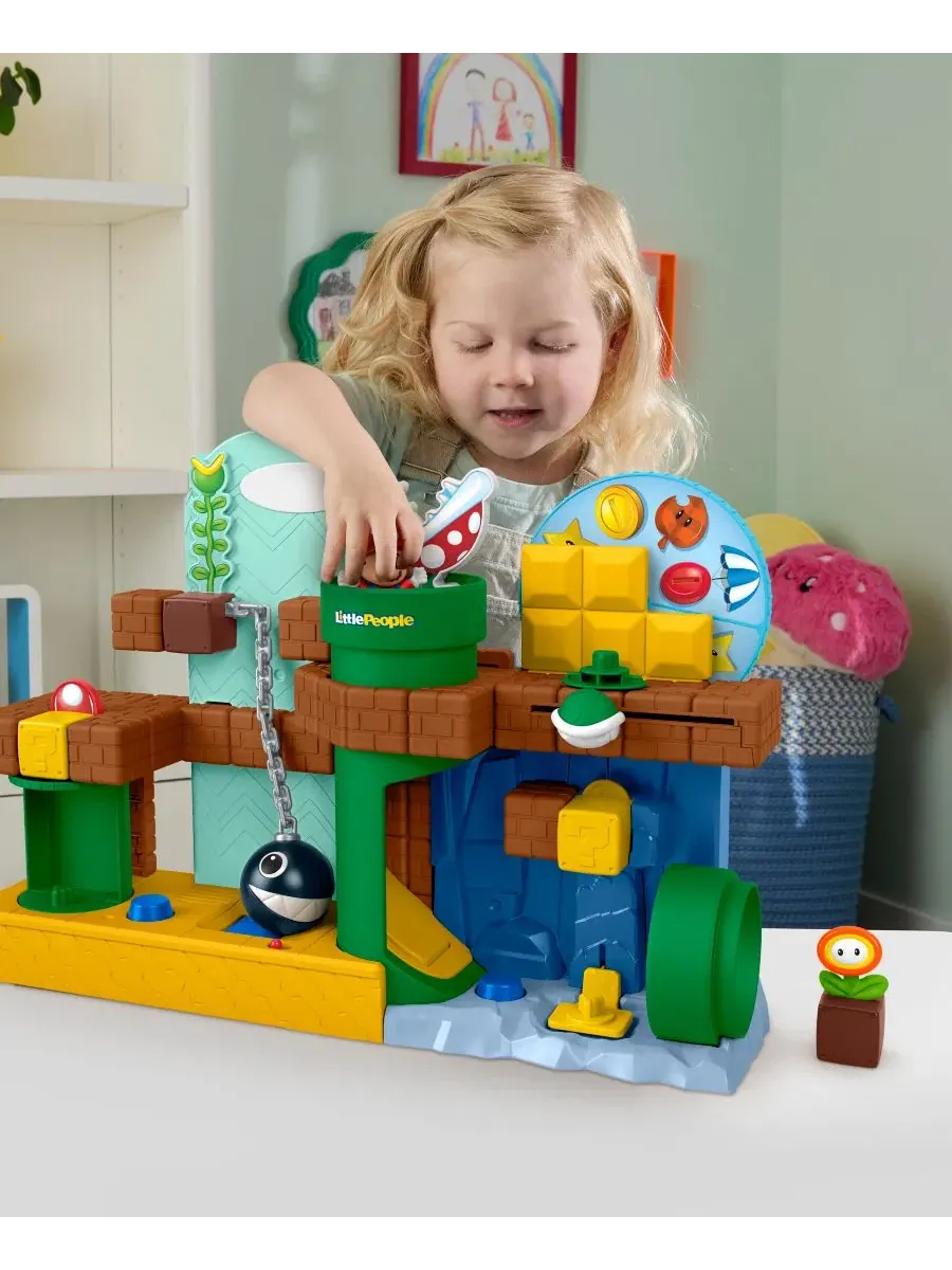 Игровой набор Fisher Price «Мои приключения в Марио», музыкальная игрушка для малышей с 2 фигурками — изображение 2 из 6