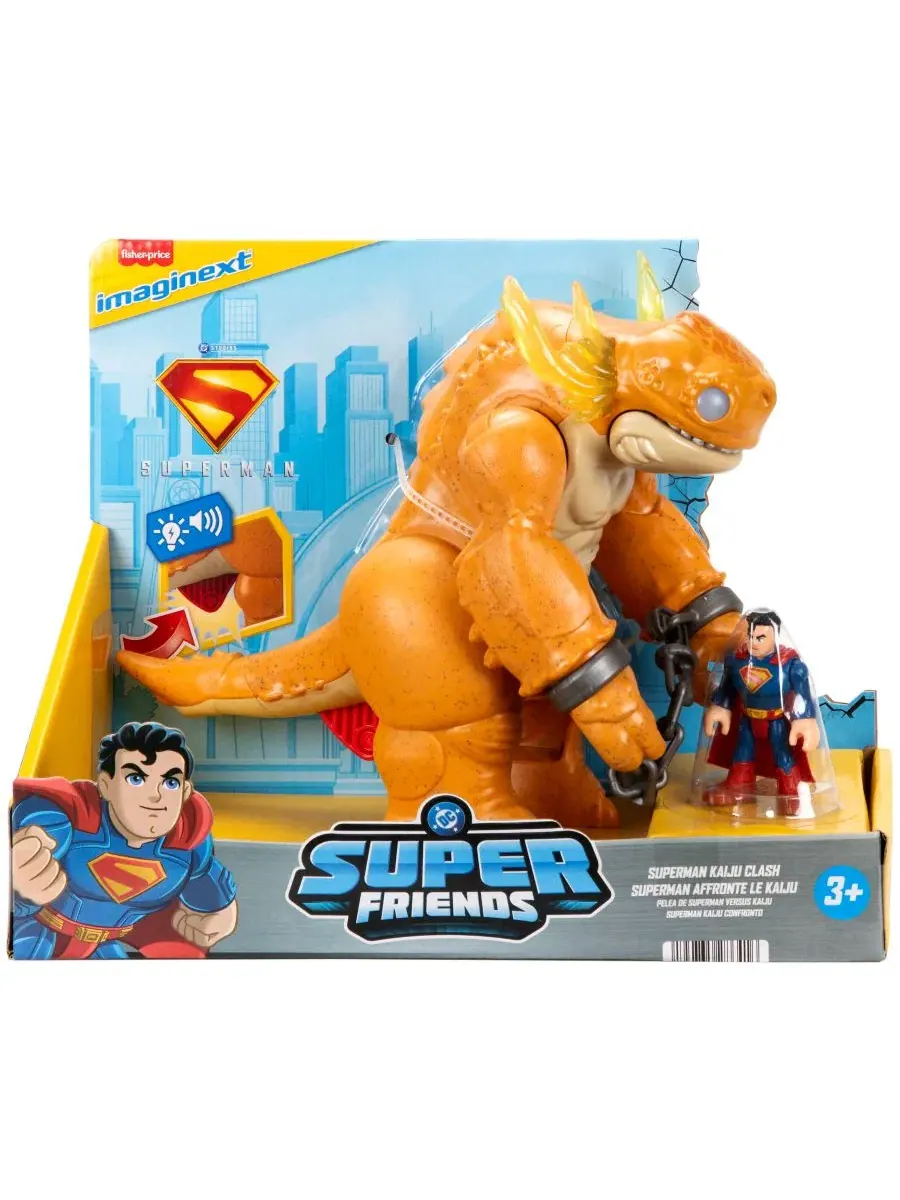 Игровой набор Супермен против Кайдзю, 25 см, с подсветкой и звуком Imaginext — изображение 6 из 6, нет цвета