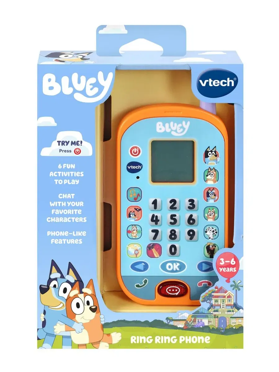 Интерактивная игрушка VTech Bluey Ring Ring Phone Bluey — изображение 4 из 4, нет цвета