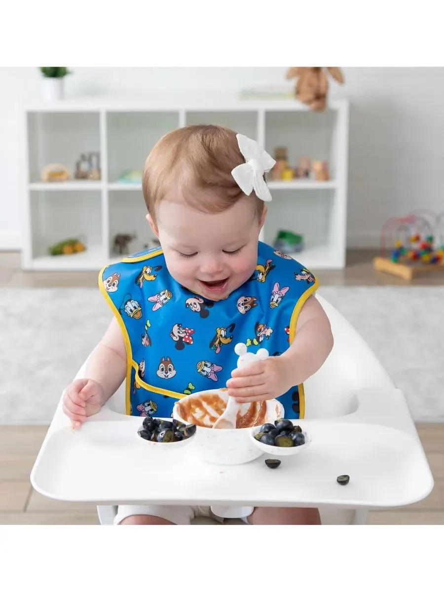Набор из восьми детских нагрудников Superbib Baby Superbib (3 предмета) Disney Mickey & Friends — изображение 2 из 5, синий