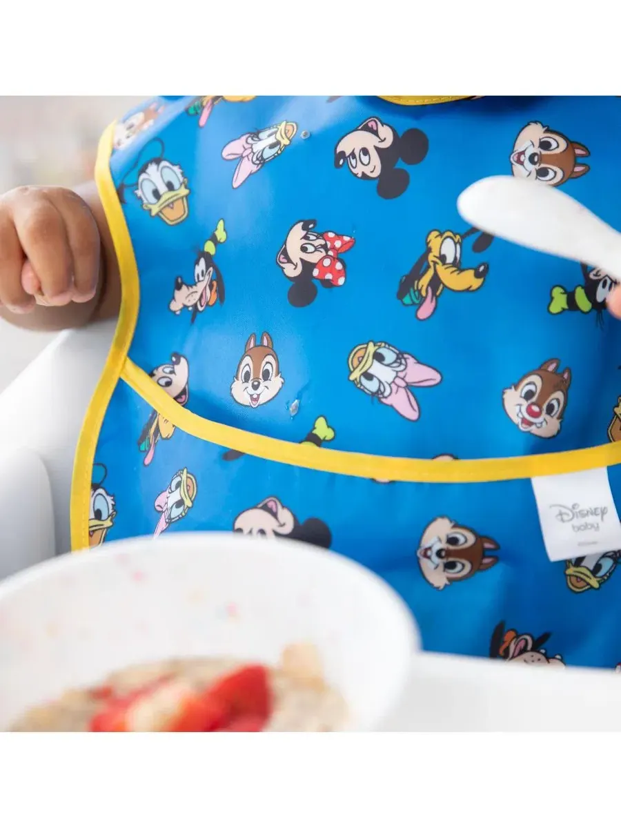 Набор из восьми детских нагрудников Superbib Baby Superbib (3 предмета) Disney Mickey & Friends — изображение 3 из 5, синий