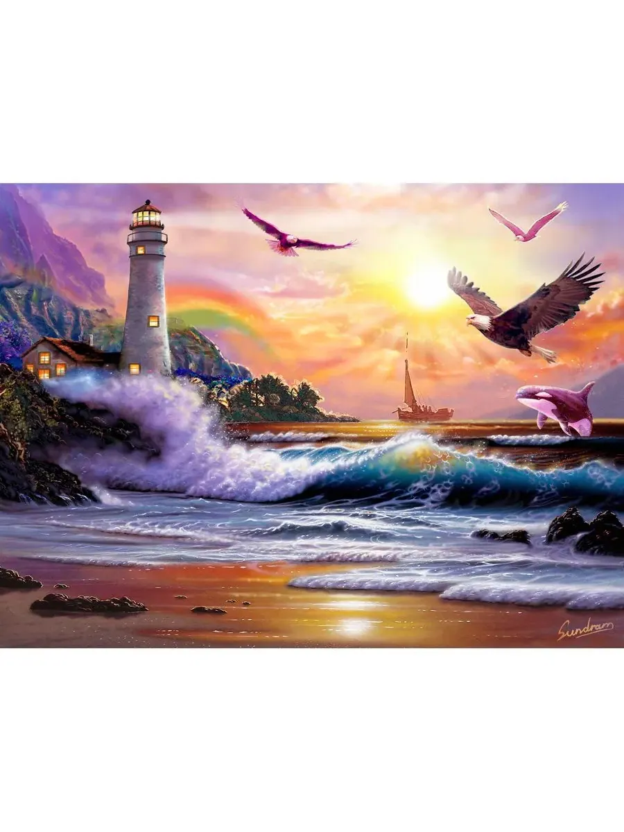 Пазл Eagle Bay из 1000 деталей для взрослых Sunsout — изображение 4 из 5, нет цвета