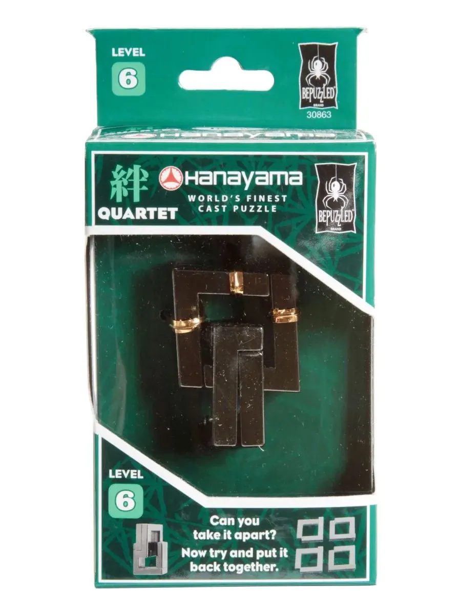 Головоломка Hanayama Level 6 Cast Puzzle - Quartet Bepuzzled
