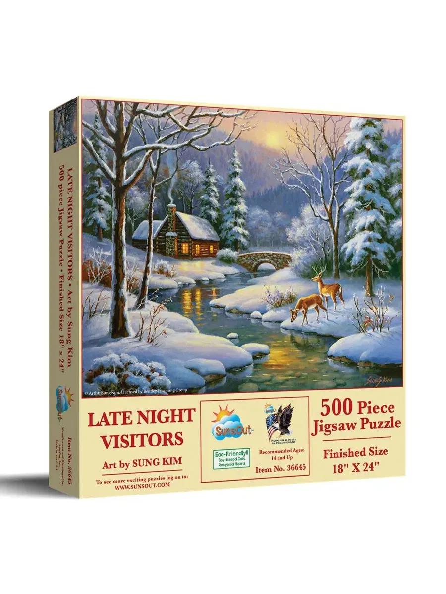 Пазл 500 деталей Late Night Visitors SunsOut, 46 x 61 см