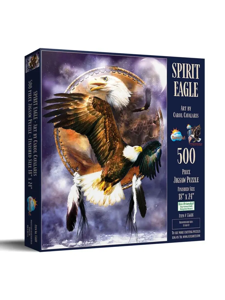 Пазл Spirit Eagle из 500 деталей для взрослых Sunsout
