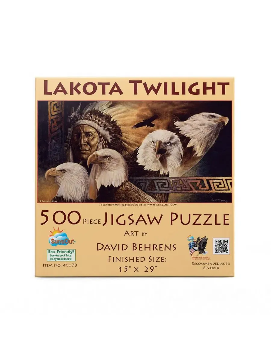 Пазл Lakota Twilight из 500 деталей для взрослых Sunsout — изображение 3 из 4, нет цвета