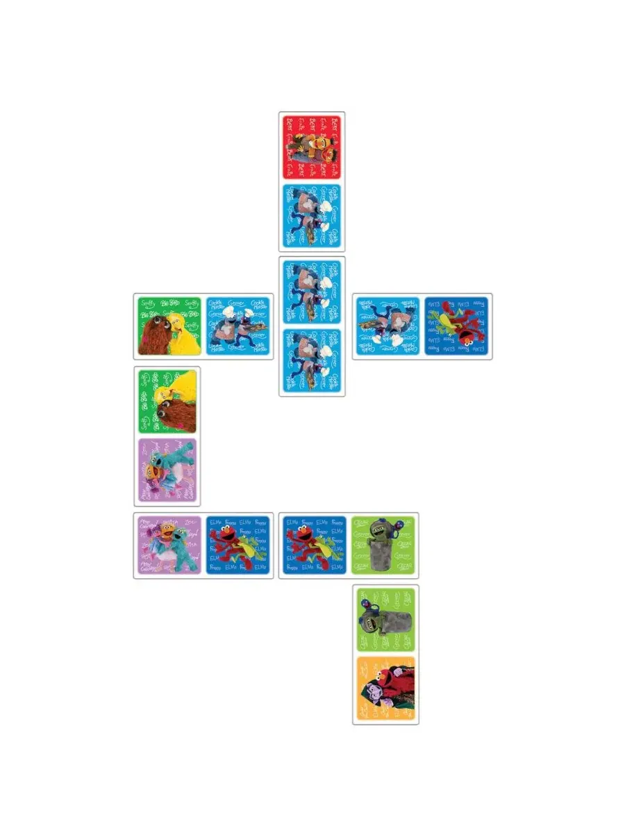 Домино с картинками Elmo & Friends MasterPieces Puzzles — изображение 2 из 3, мульти