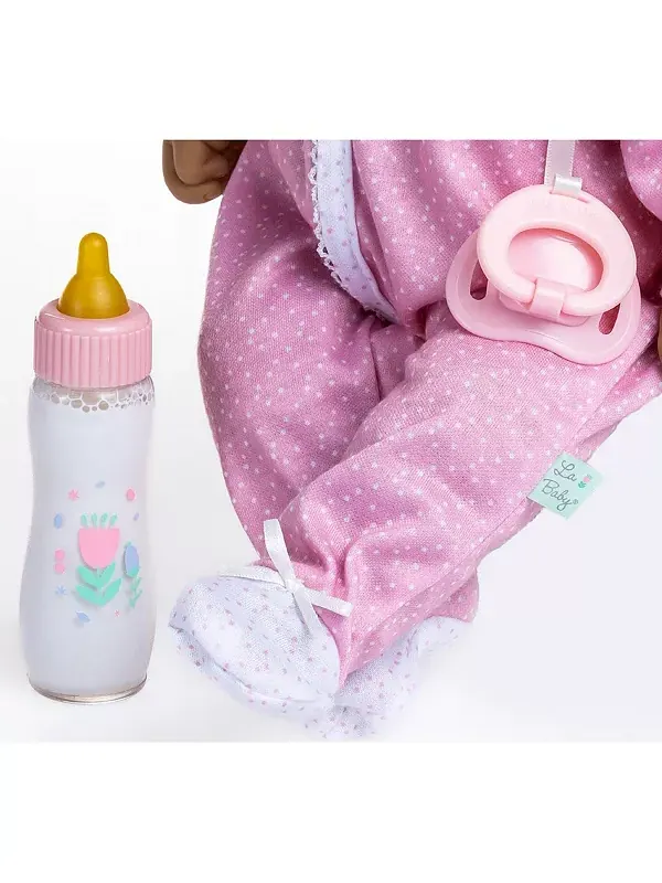 Мягкий комбинезончик для куклы-младенца La baby hispanic 14,3 дюйма с соской и набором волшебных — изображение 3 из 3, мульти
