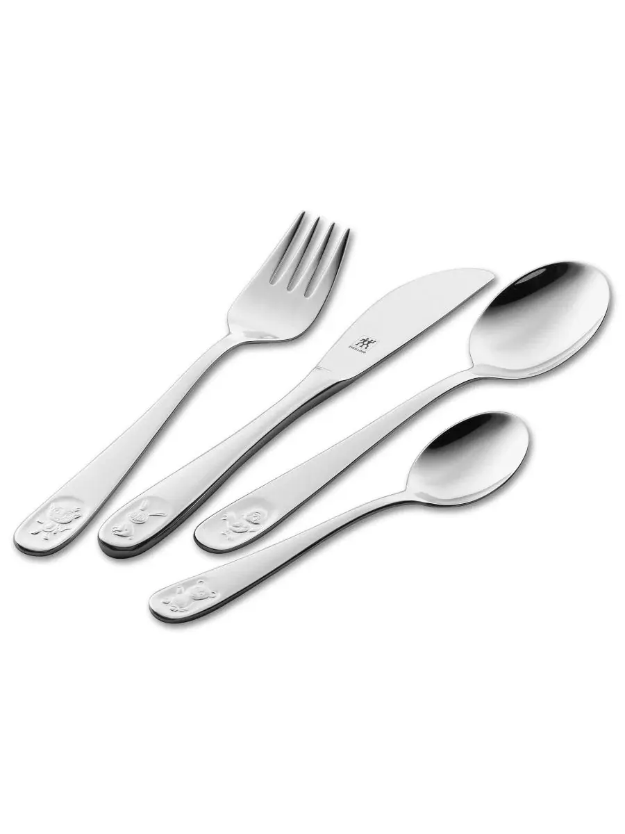 Детский набор столовых приборов Bino из 4 предметов Zwilling, стальной