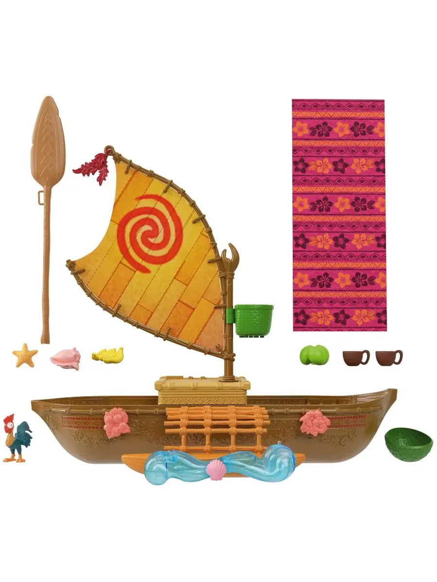 Каноэ с фигуркой Хейхей Disney Princess Moana, Ages 3+ Disney Princess